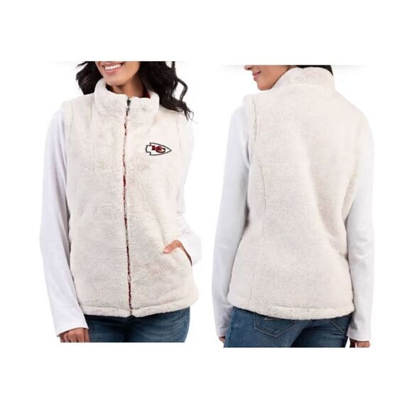 KANSAS CITY CHIEFS WOMENS TAILGATE VEST - Picture 1 of 10